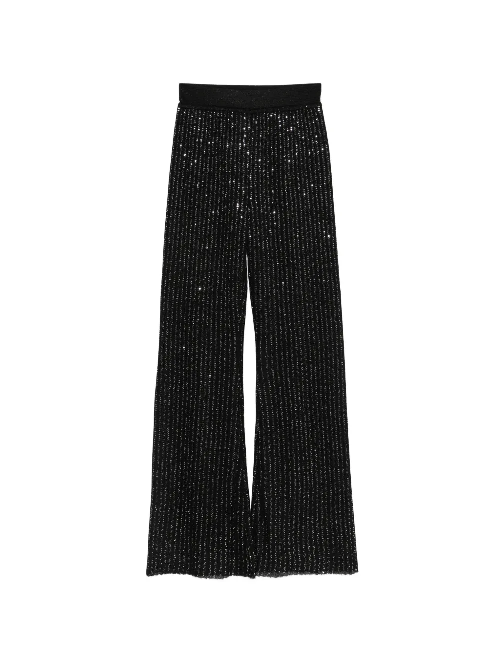 Missoni embellished wide palazzo pants - Nero