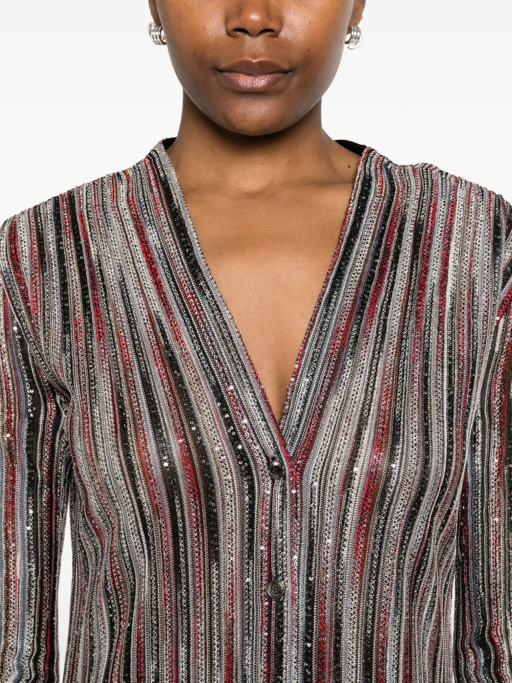 Missoni Vest met V-hals Zilver