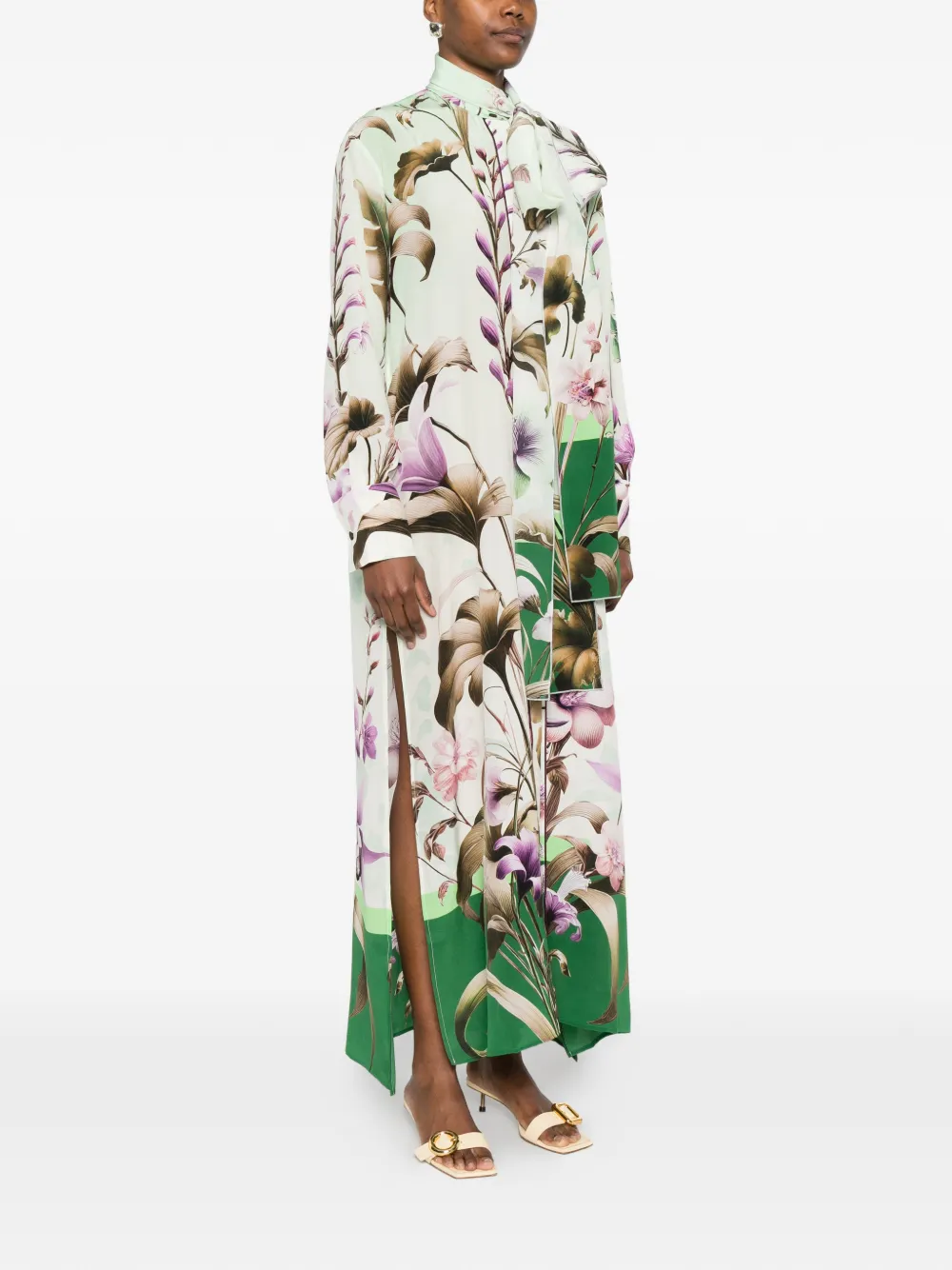  F.r.s For Restless Sleepers Vestido Largo Arione - Verde 
