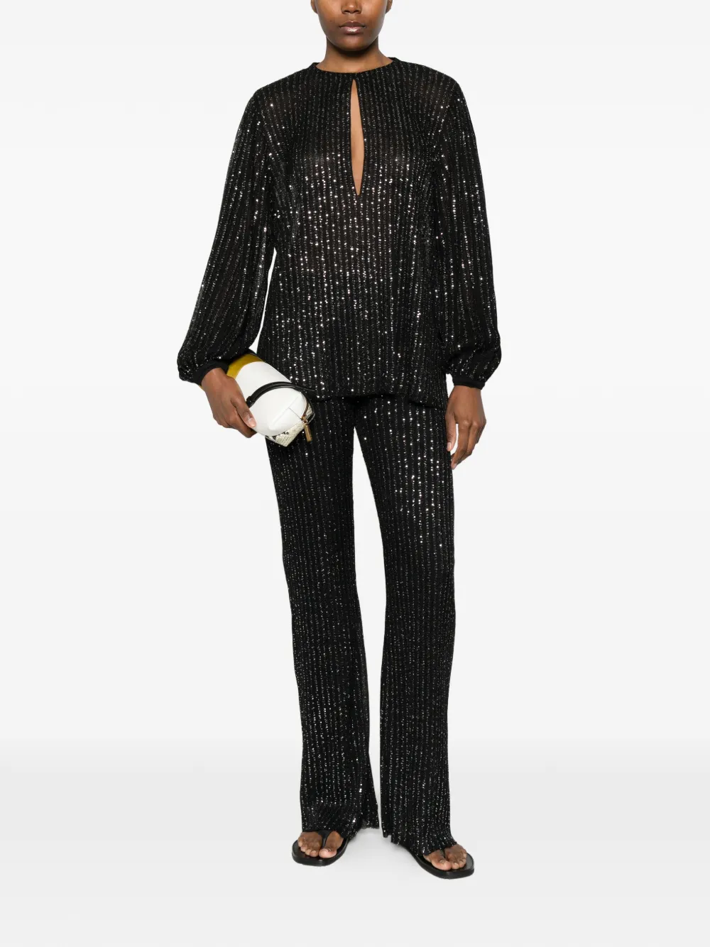  Missoni Long-sleeves Blouse - Black 