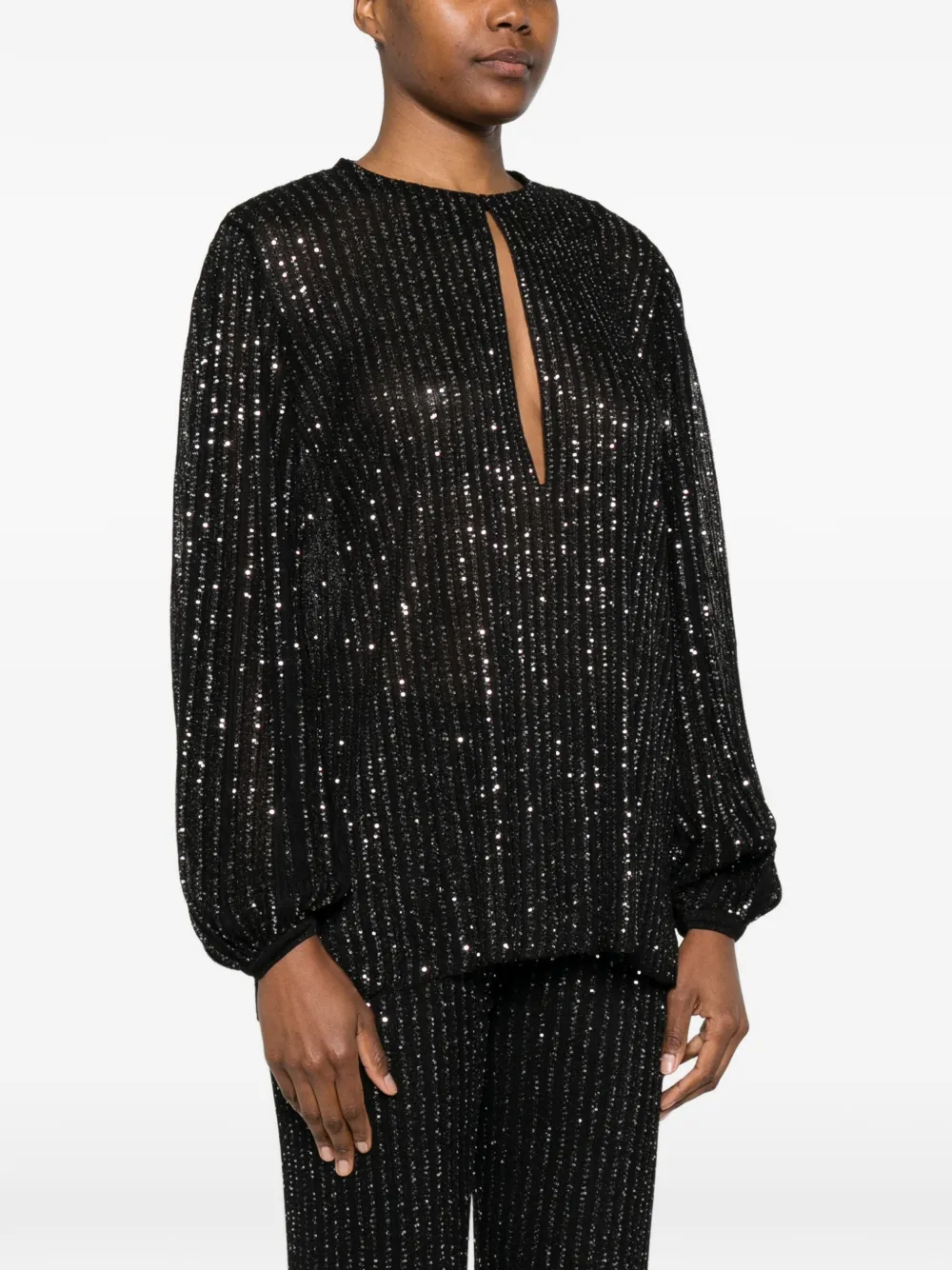  Missoni Long-sleeves Blouse - Black 