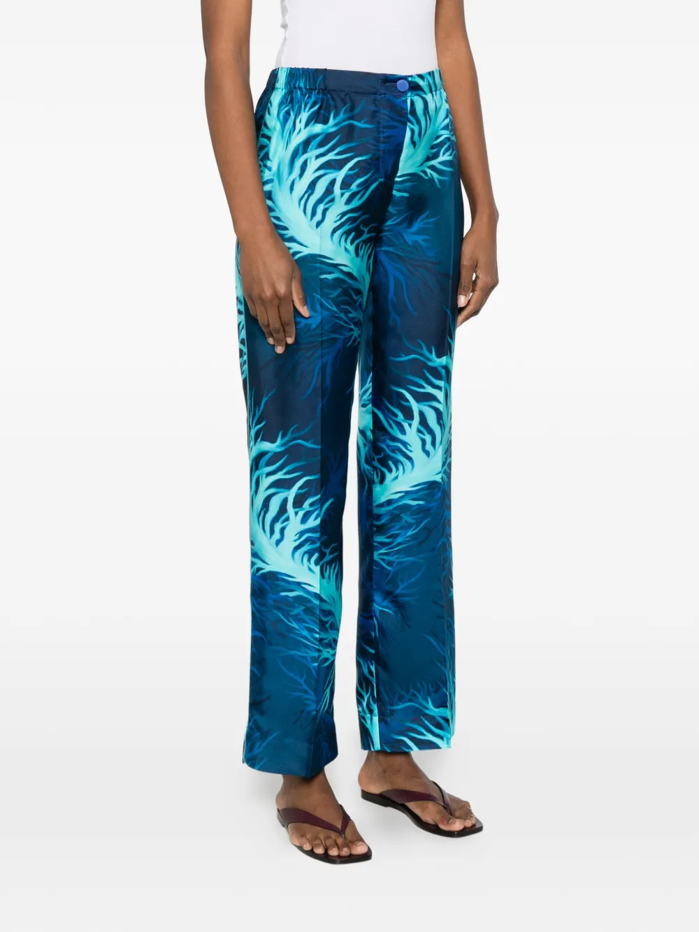  F.r.s For Restless Sleepers Printed Trousers - Blue 