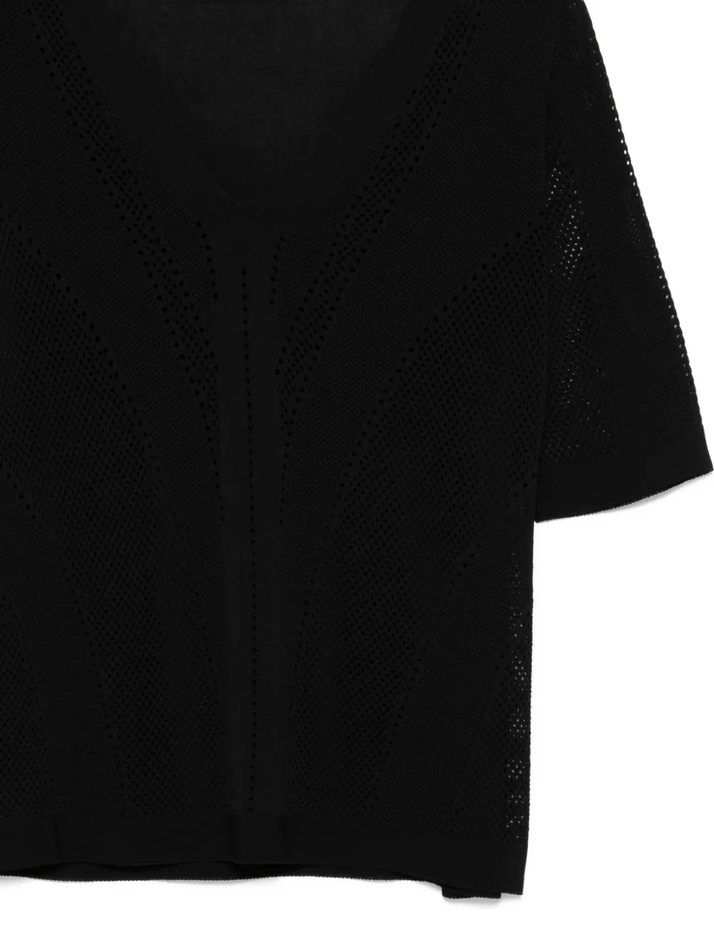  D.exterior V-neck T-shirt - Black 