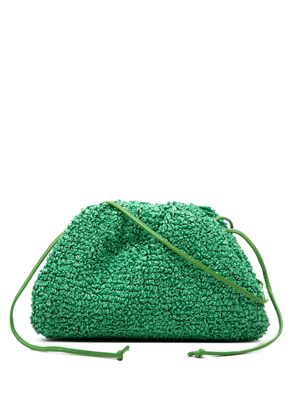 Bottega Veneta Pre-Owned 2012-2025 Boucle Raffia The Mini Pouch crossbody bag - Verde