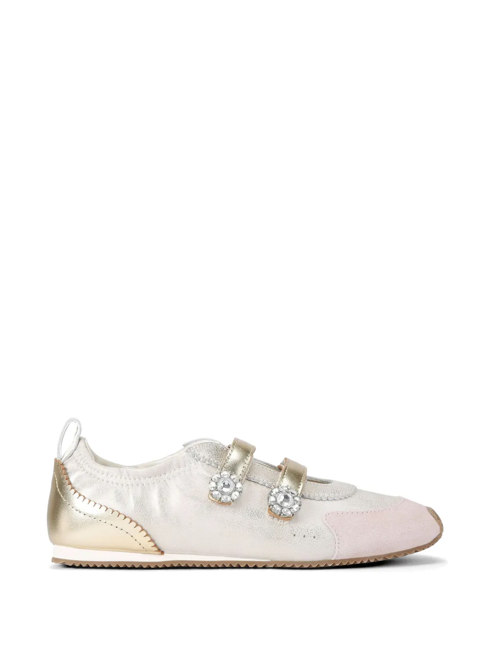 Kurt Geiger London Islington sneakers verfraaid met kristallen Beige
