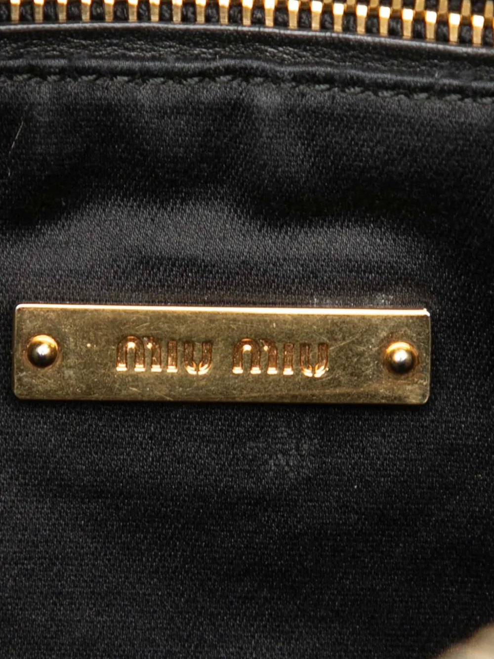 2010-2025 Studded Leather Zip Clutch Bag