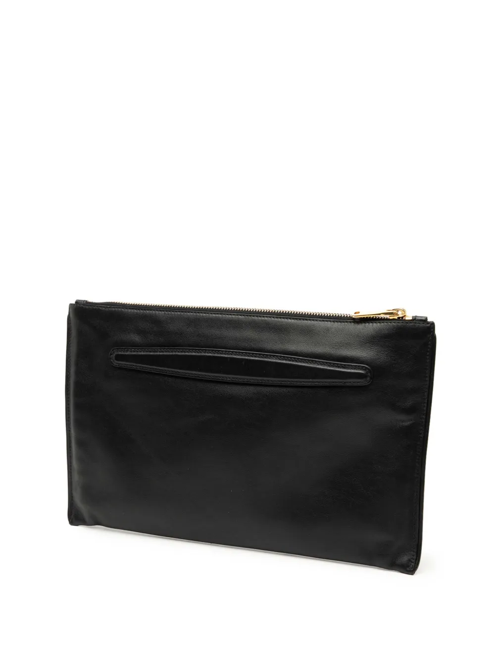 2010-2025 Studded Leather Zip Clutch Bag