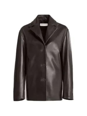 Emporio Armani レザージャケット | ブラウン | FARFETCH JP
