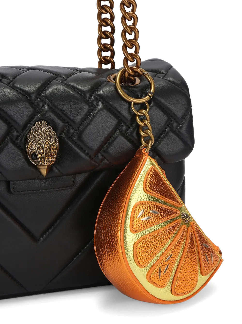 Kurt Geiger London Tas accessoire in de vorm van een sinnasappelpart Oranje