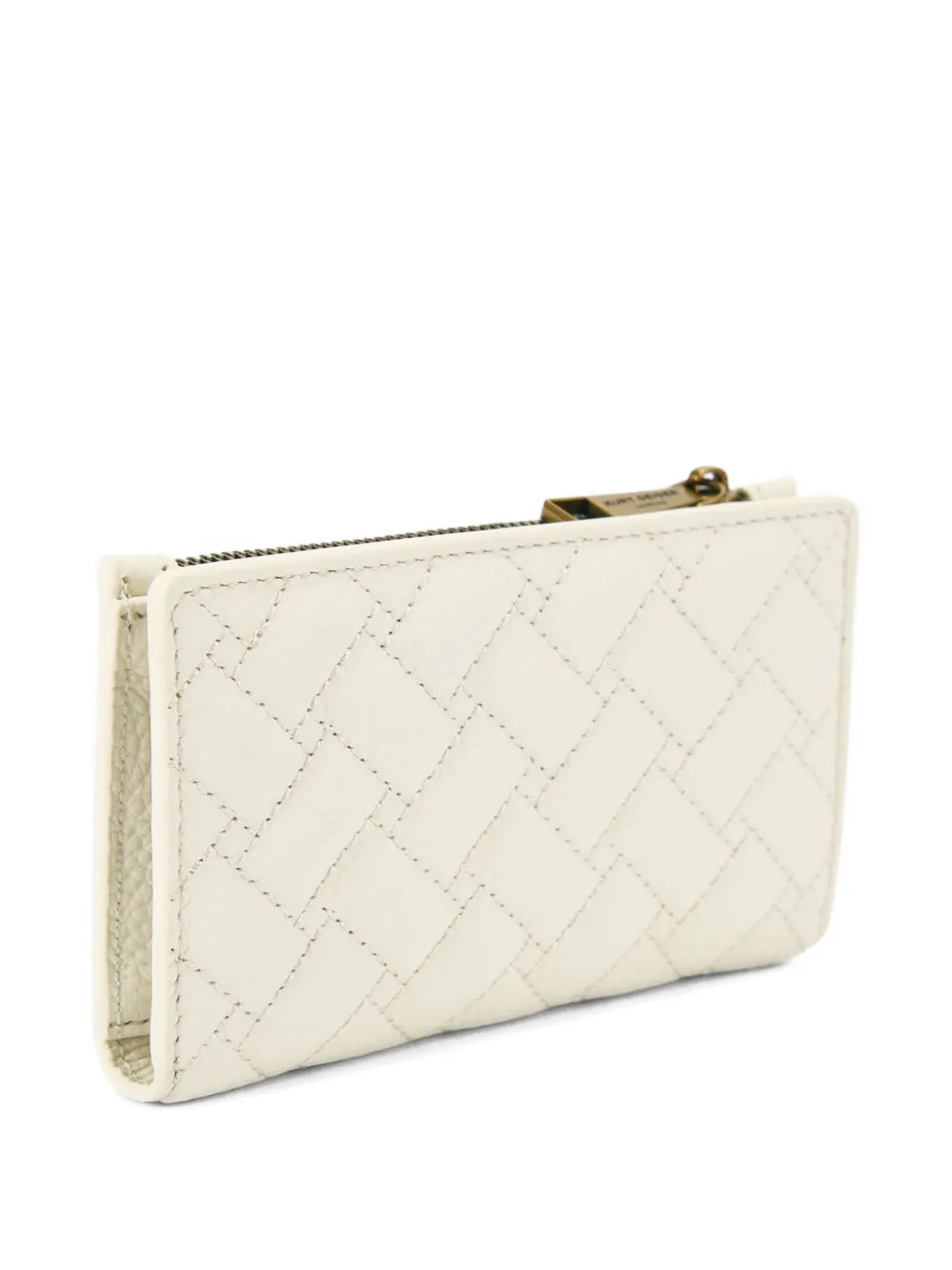  Kurt Geiger London Pimlico Quilted Eagle-head-embellished Bifold Wallet - Neutrals 