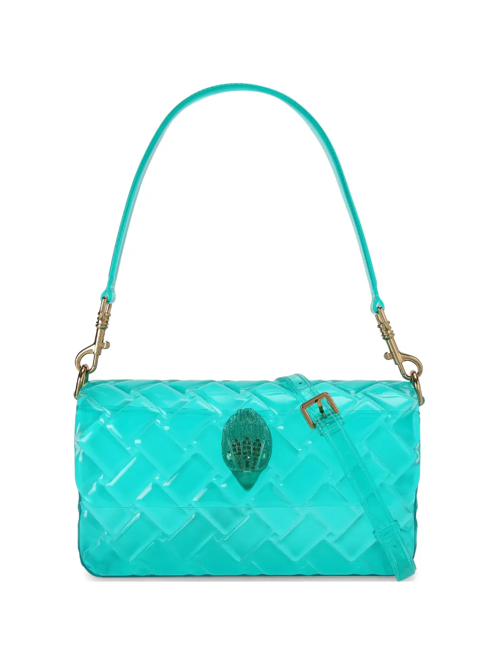 Kurt Geiger London Borsa a spalla Kensington Jelly trapuntata - Blu