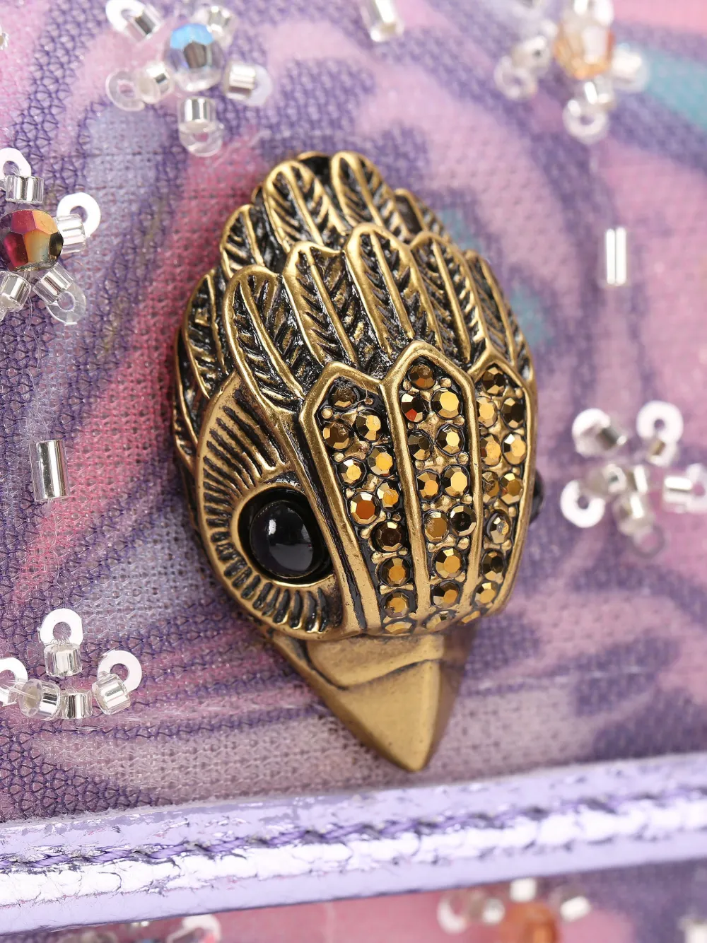 Mini Kensington Butterfly-Print Crystal-Embellishment Shoulder Bag