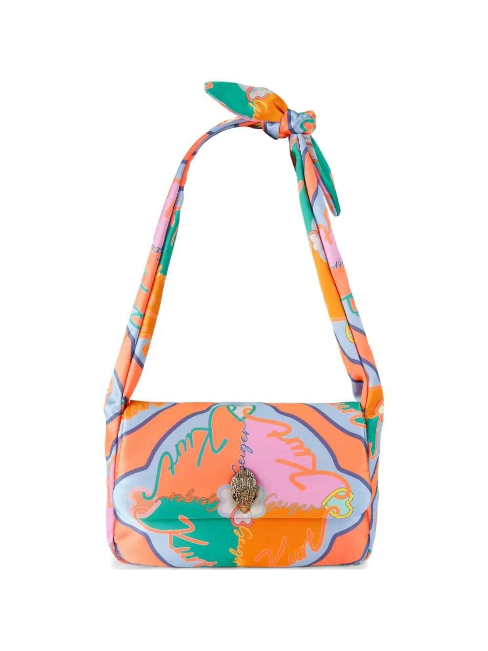 Kurt Geiger London Borsa a spalla Kensington Knot con decorazione - Arancione