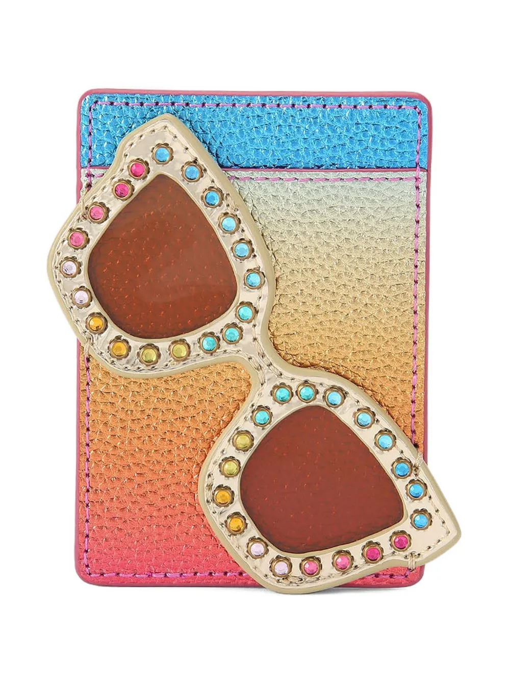 Kurt Geiger London Portacarte con motivo occhiali da sole - Arancione