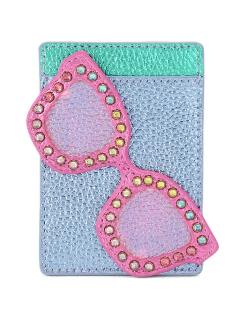 Kurt Geiger London sunglasses-motif leather card holder