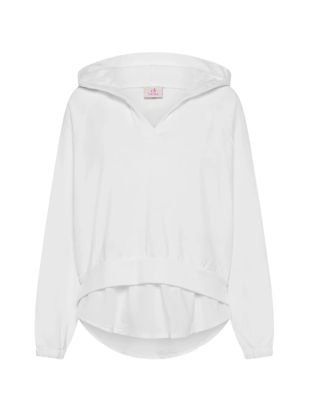 DEHA organic cotton hoodie - Bianco