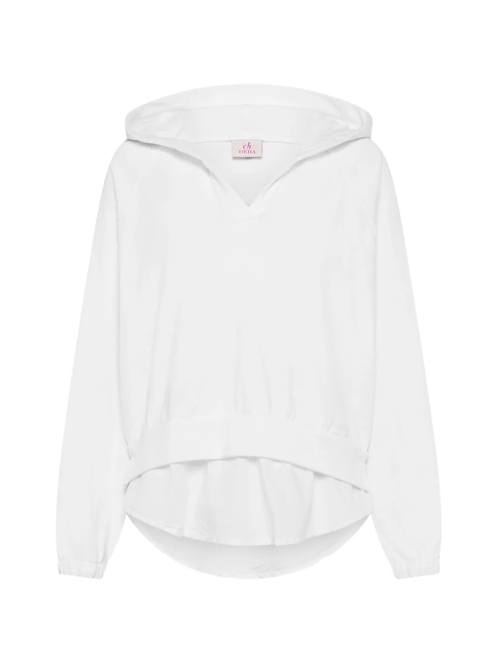 DEHA organic cotton hoodie - Bianco