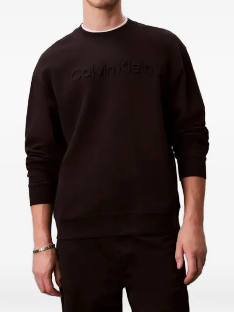 Calvin Klein sudadera con logo y cuello redondo