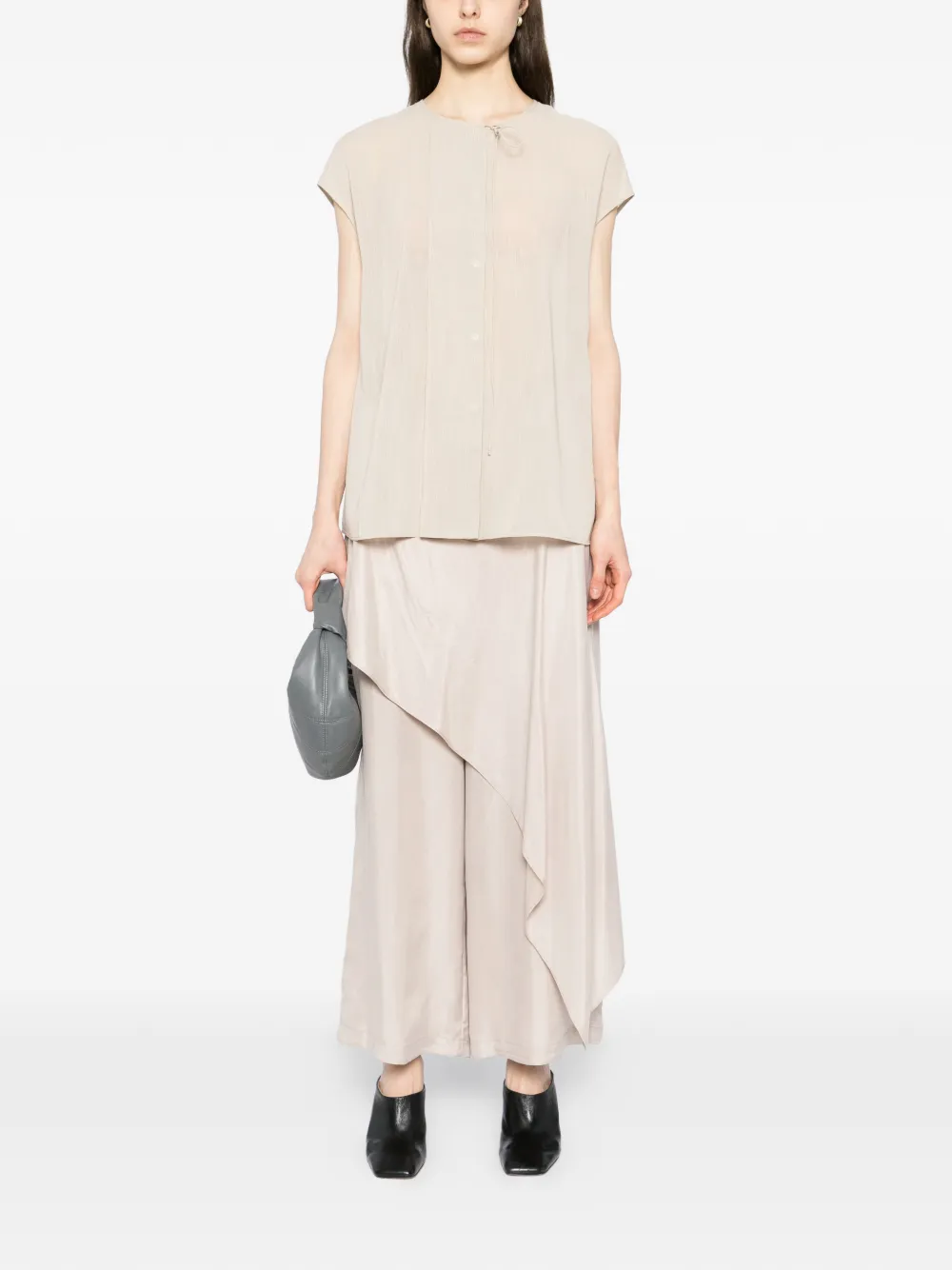  Yeareast Asymmetric-layer Trousers - Neutrals 