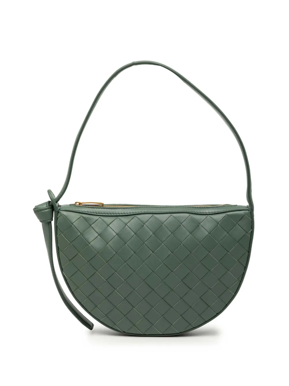 Bottega Veneta Pre-Owned 2012-2025 Mini Leather Intrecciato Sunrise Hobo shoulder bag - Verde
