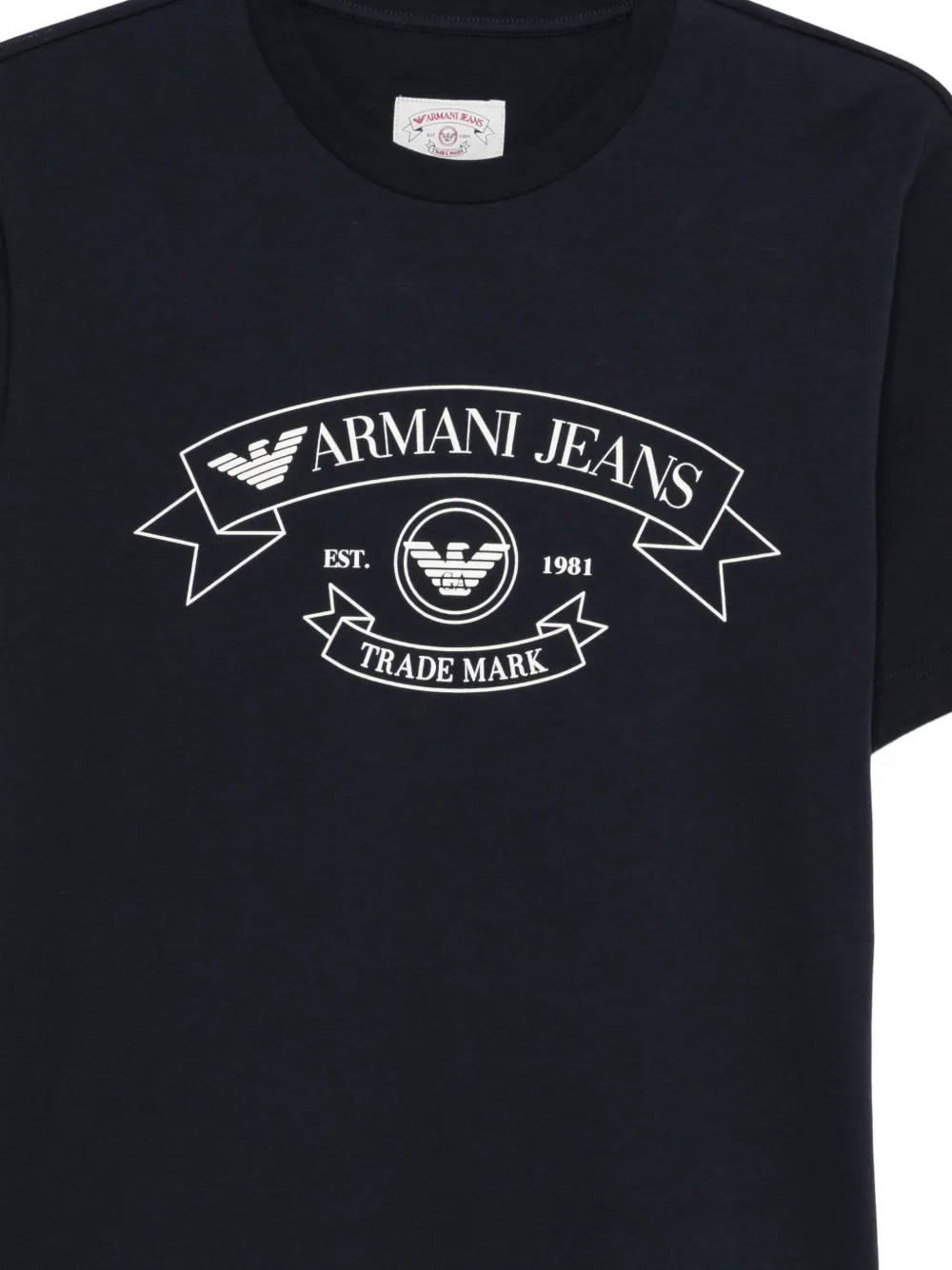 Emporio Armani T-shirt met logo Blauw