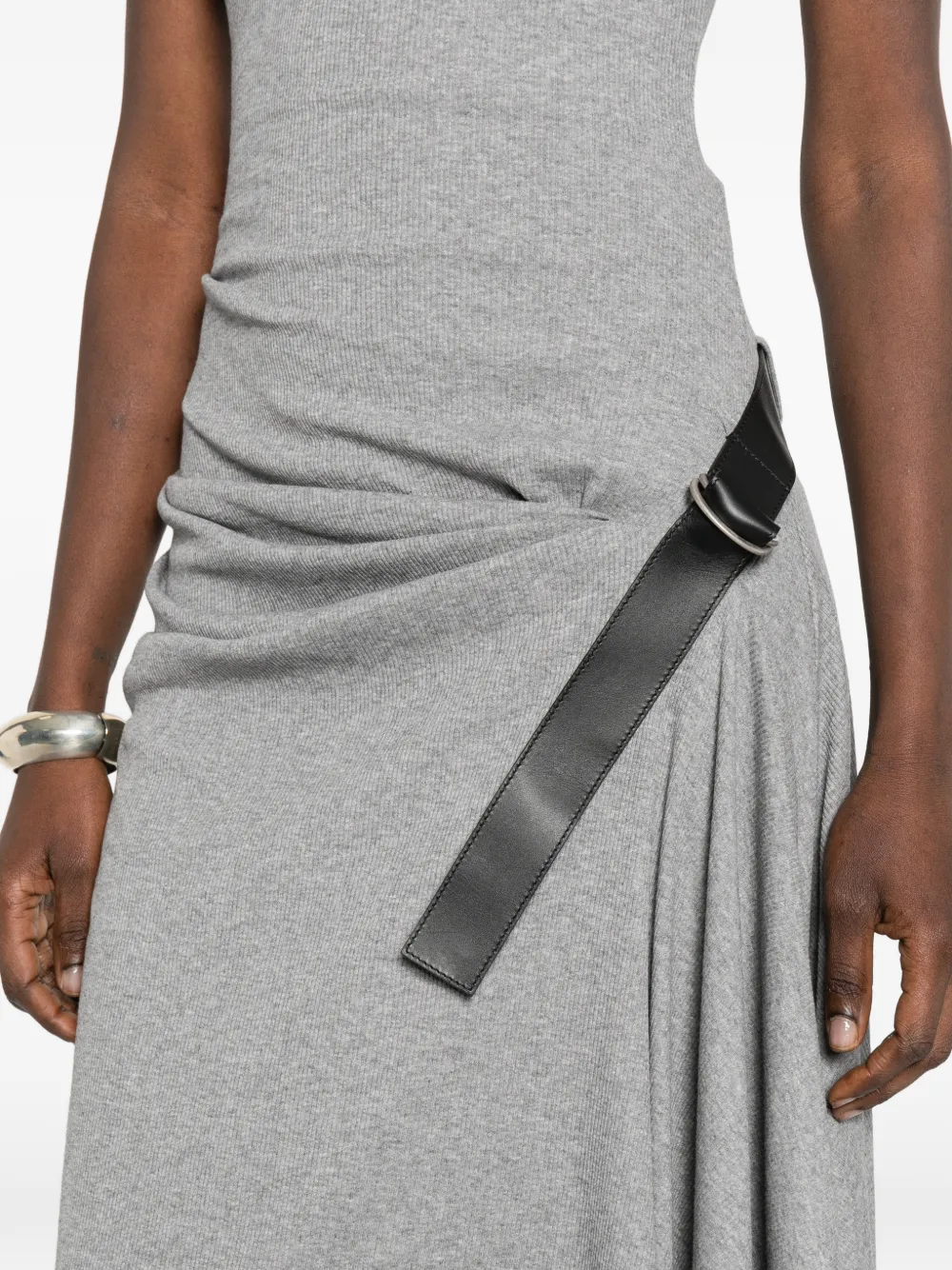 LOEWE Midi-jurk met gestrikt detail Grijs