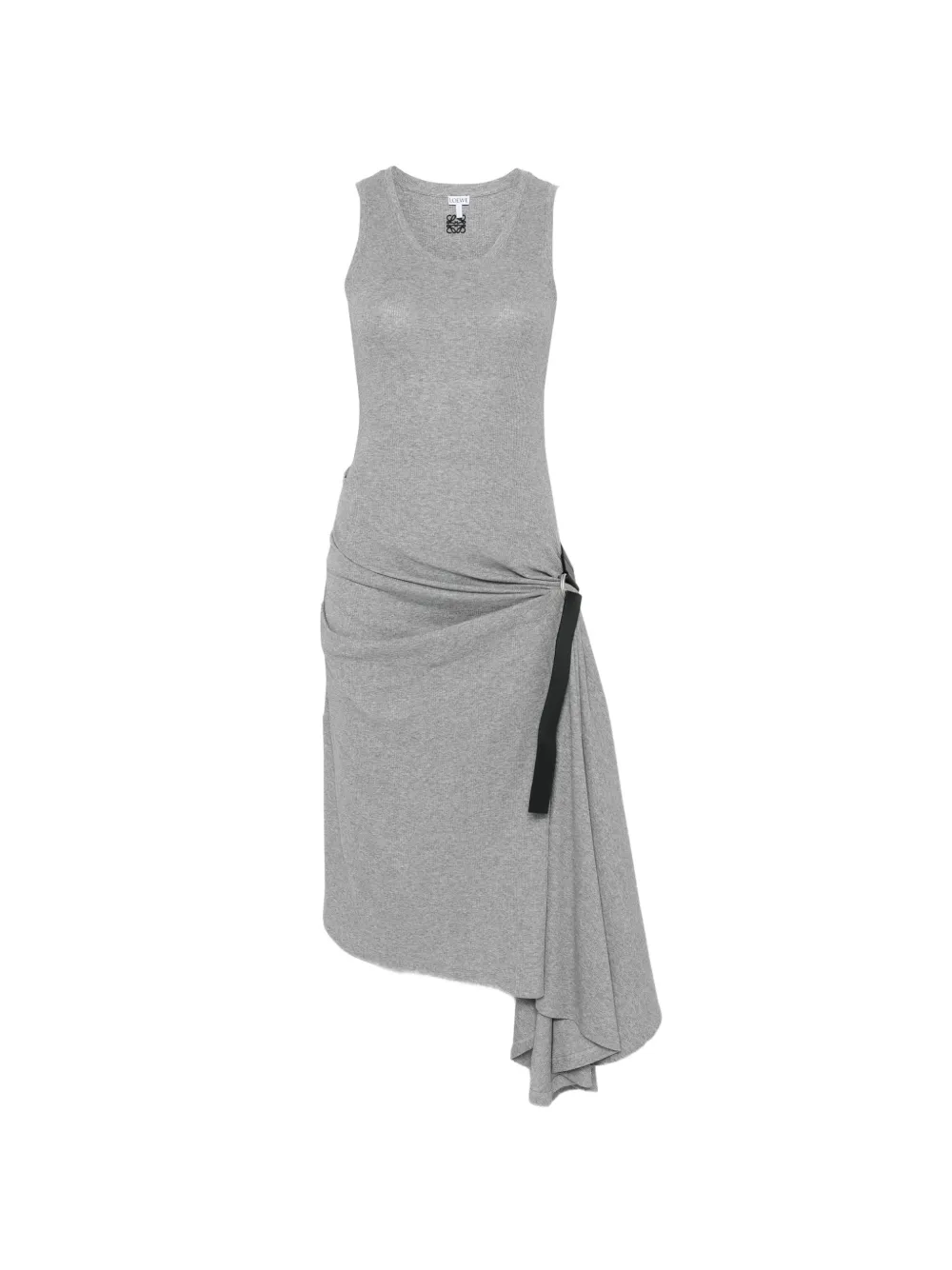 LOEWE Tank tie-detail midi dress - Grigio