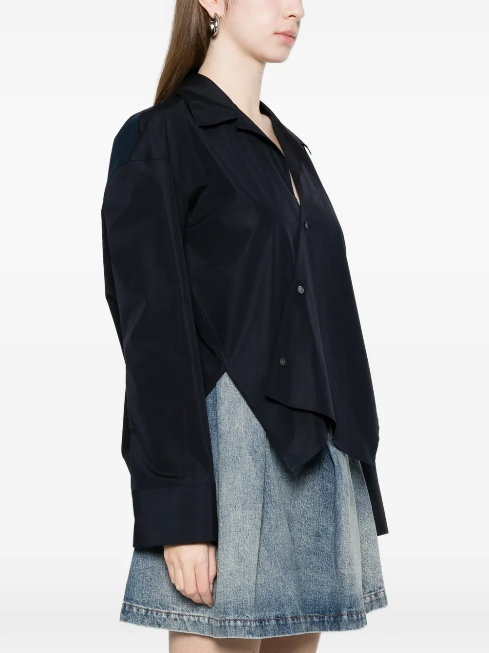  Loewe Asymmetric-button Shirt - Blue 
