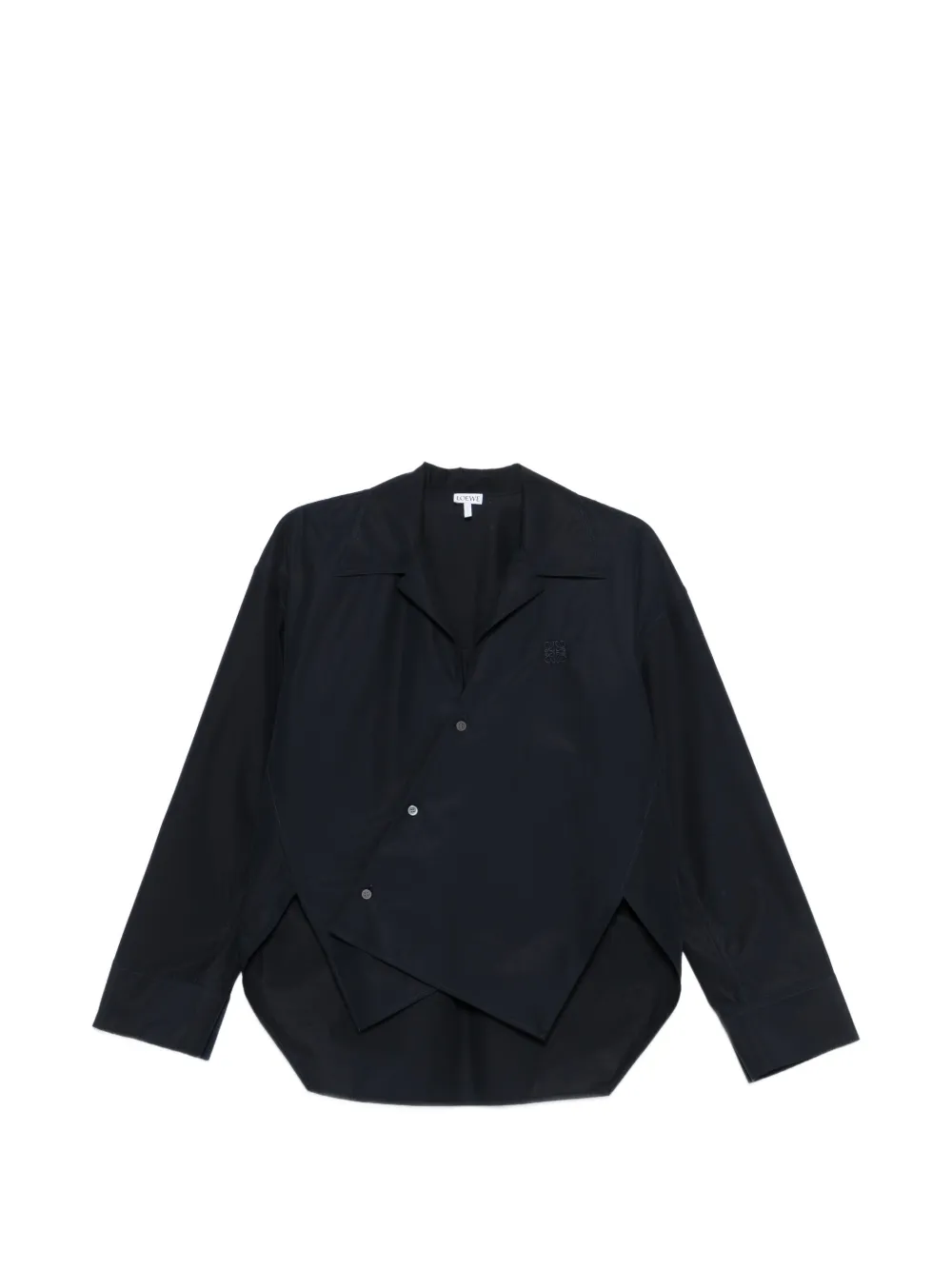 LOEWE asymmetric-button shirt - Blue