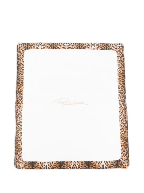 Roberto Cavalli Junior leopard-print baby blanket