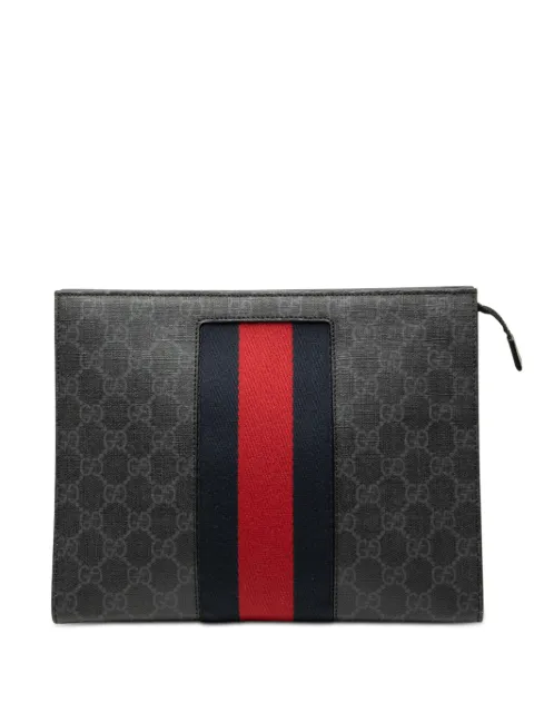 Gucci Pre-Owned 2000-2015 GG Supreme Web clutch bag