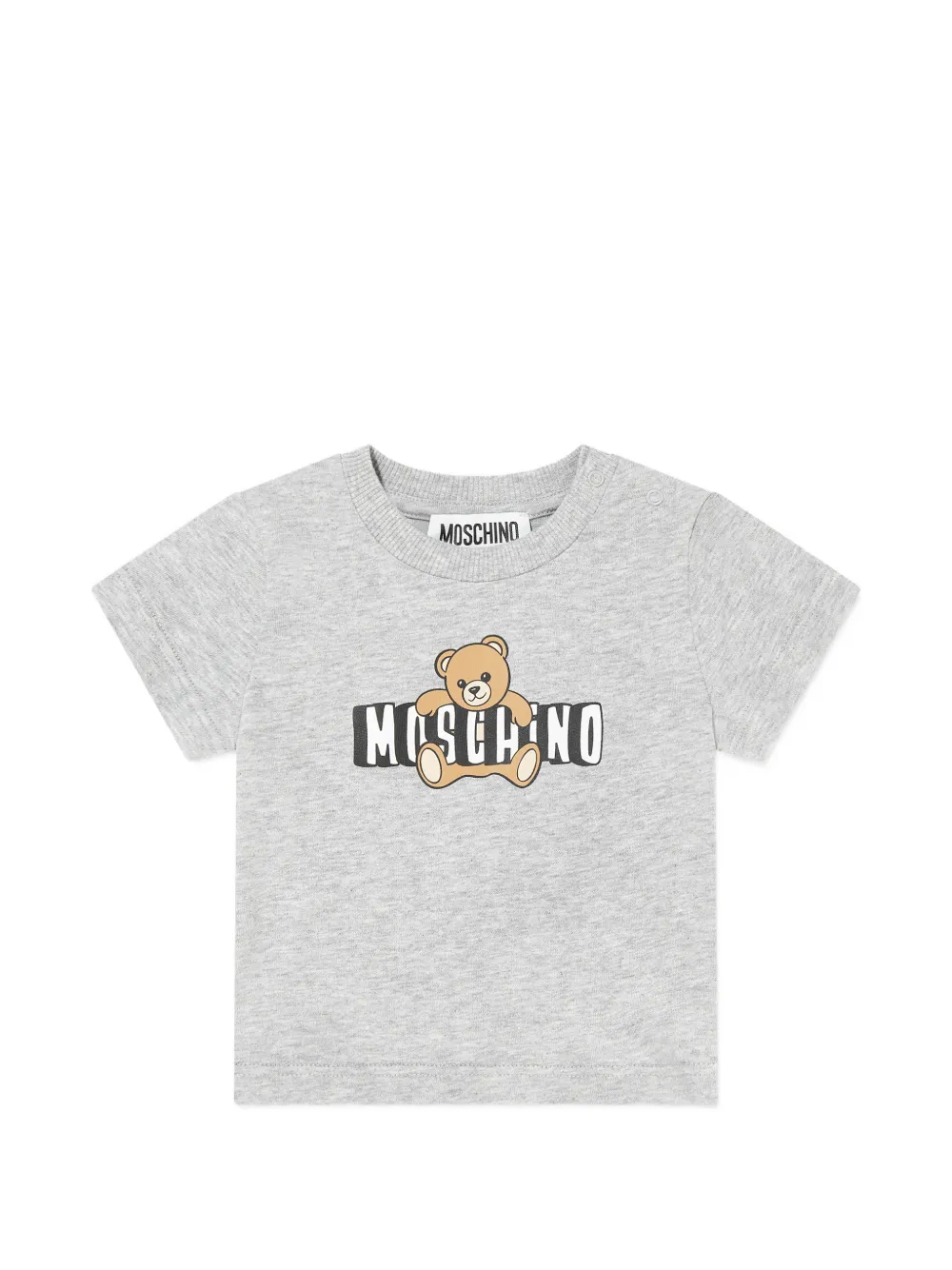 Moschino Kids Shortsset met grafische teddybeerprint Grijs