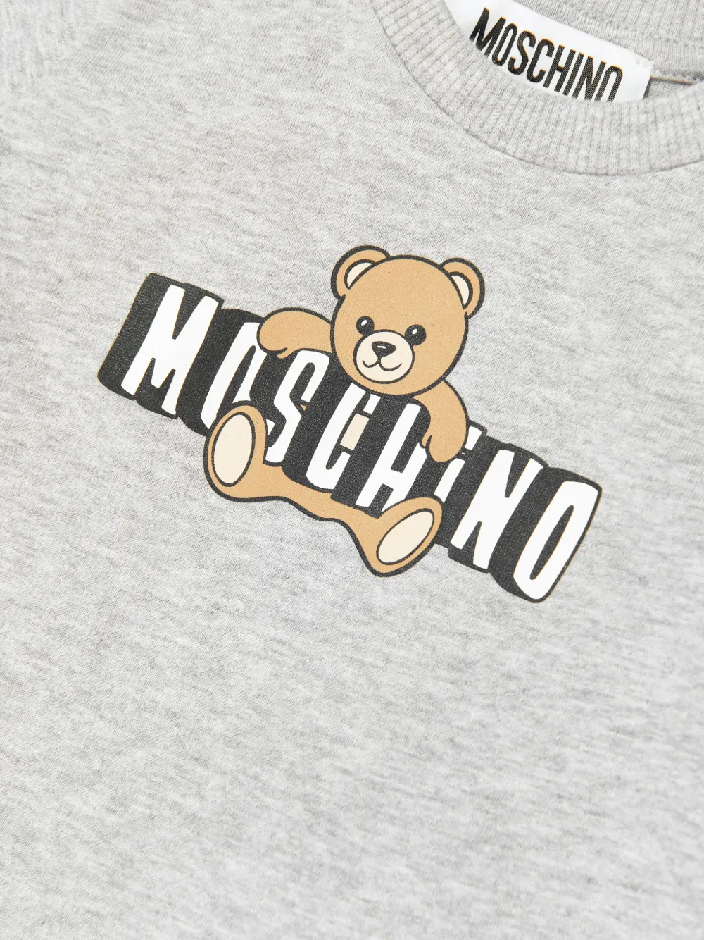 Moschino Kids Shortsset met grafische teddybeerprint Grijs