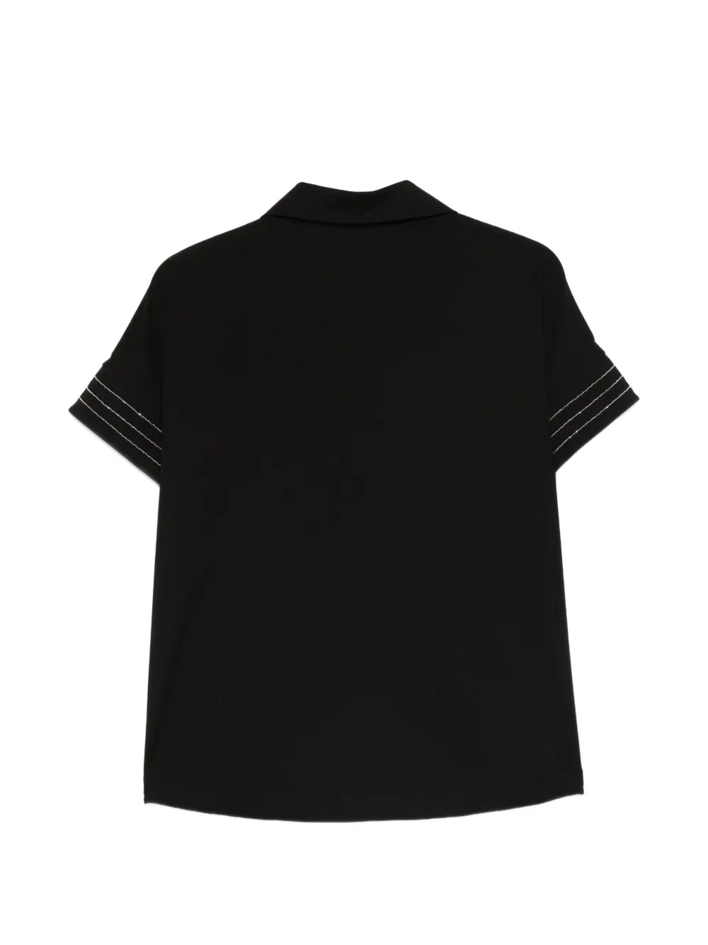  D.exterior Short-sleeved Top - Black 