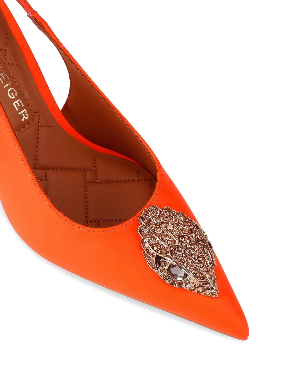 Kurt Geiger London Grote Eagle slingback pumps verfraaid met kristallen Oranje