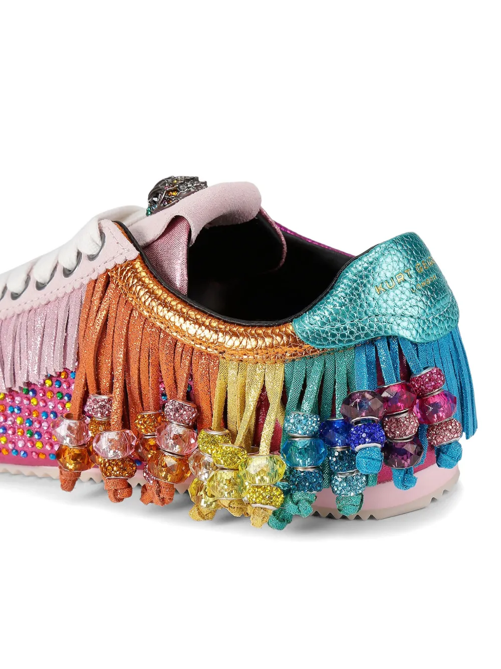 Kurt Geiger London Islington sneakers verfraaid met franje Roze