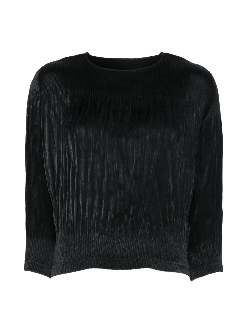 Issey Miyake Top plissettato - Nero