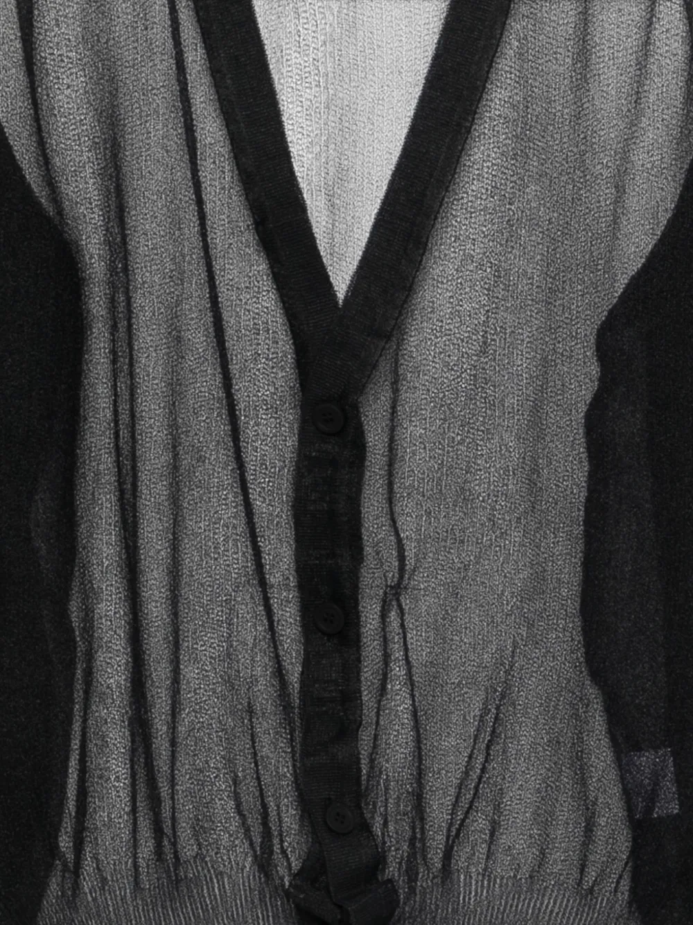 Issey Miyake Vest met V-hals Zwart