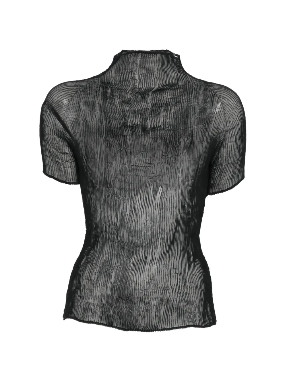 Issey Miyake Top plissettato - Nero