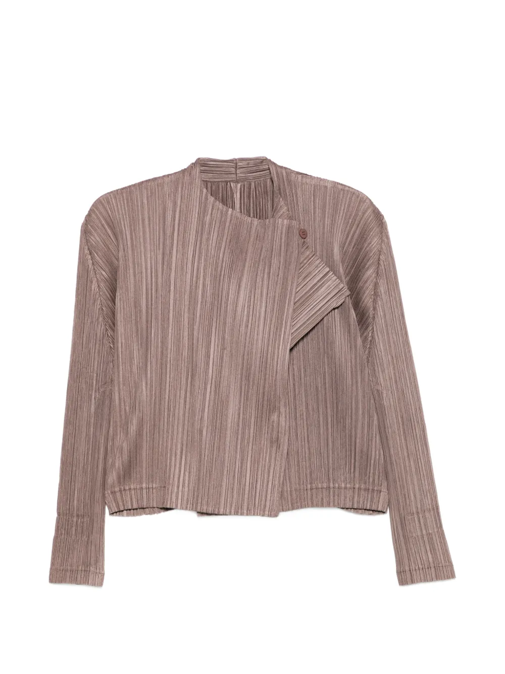Pleats Please Issey Miyake Giacca plissettata - Marrone