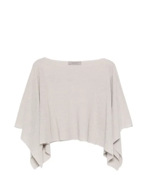 D.Exterior boat-neck bolero