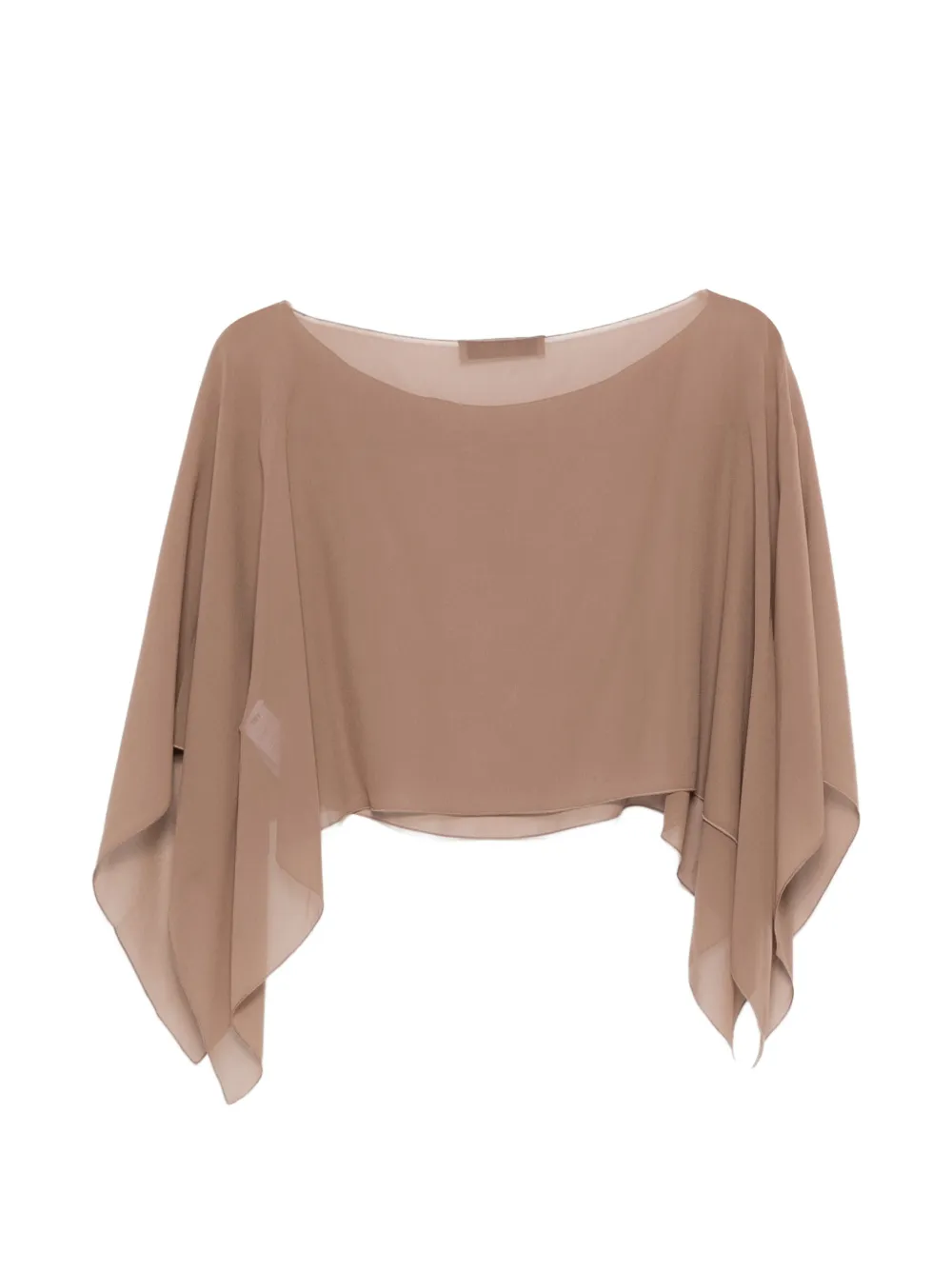  D.exterior Drape Top - Brown 