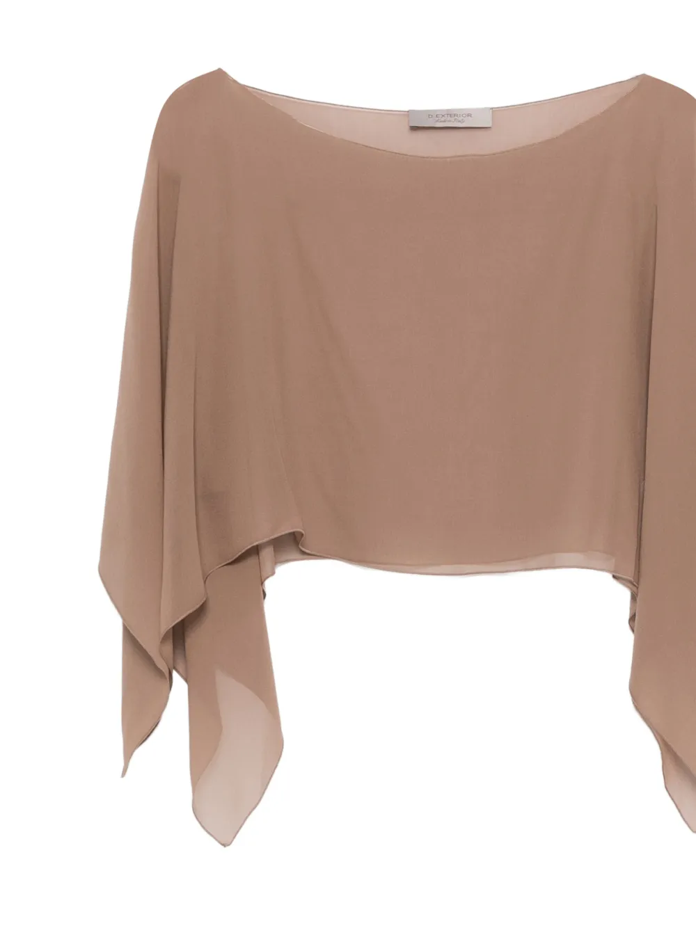  D.exterior Drape Top - Brown 