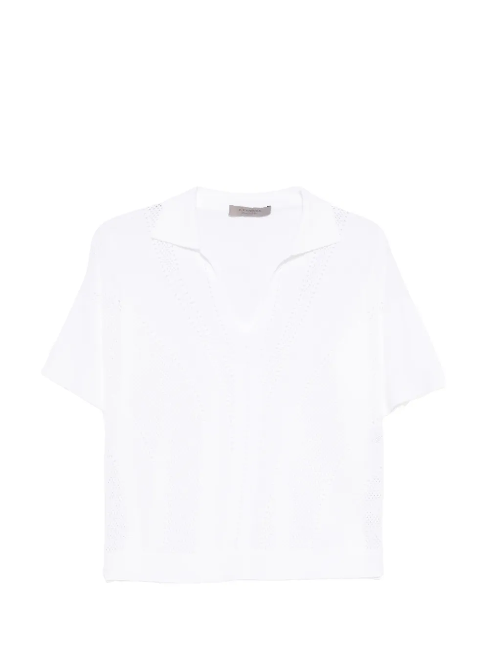 D.Exterior Top con scollo a V - Bianco