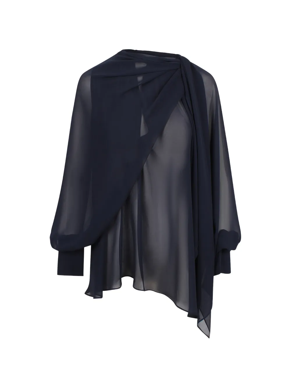 Gianluca Capannolo draped blouse - Blu