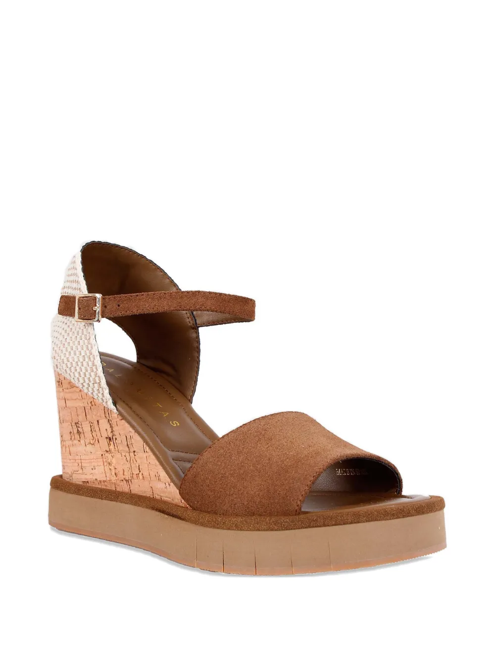 Palomitas By Paloma Barcelò Eileen suède sandalen met sleehak Bruin