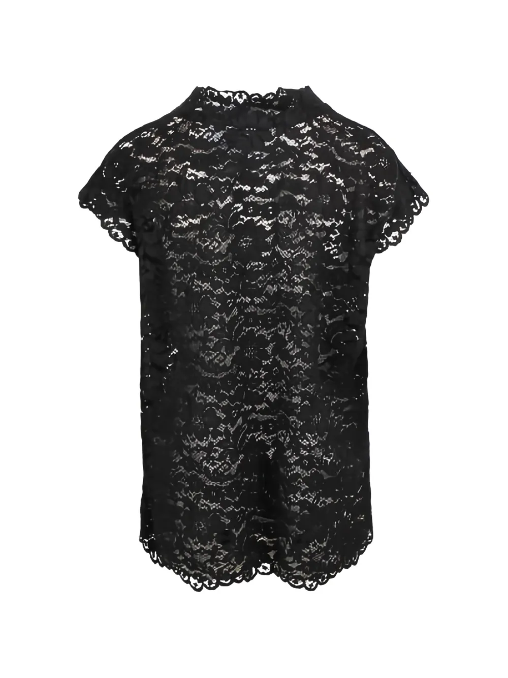 Lace Scalloped Top