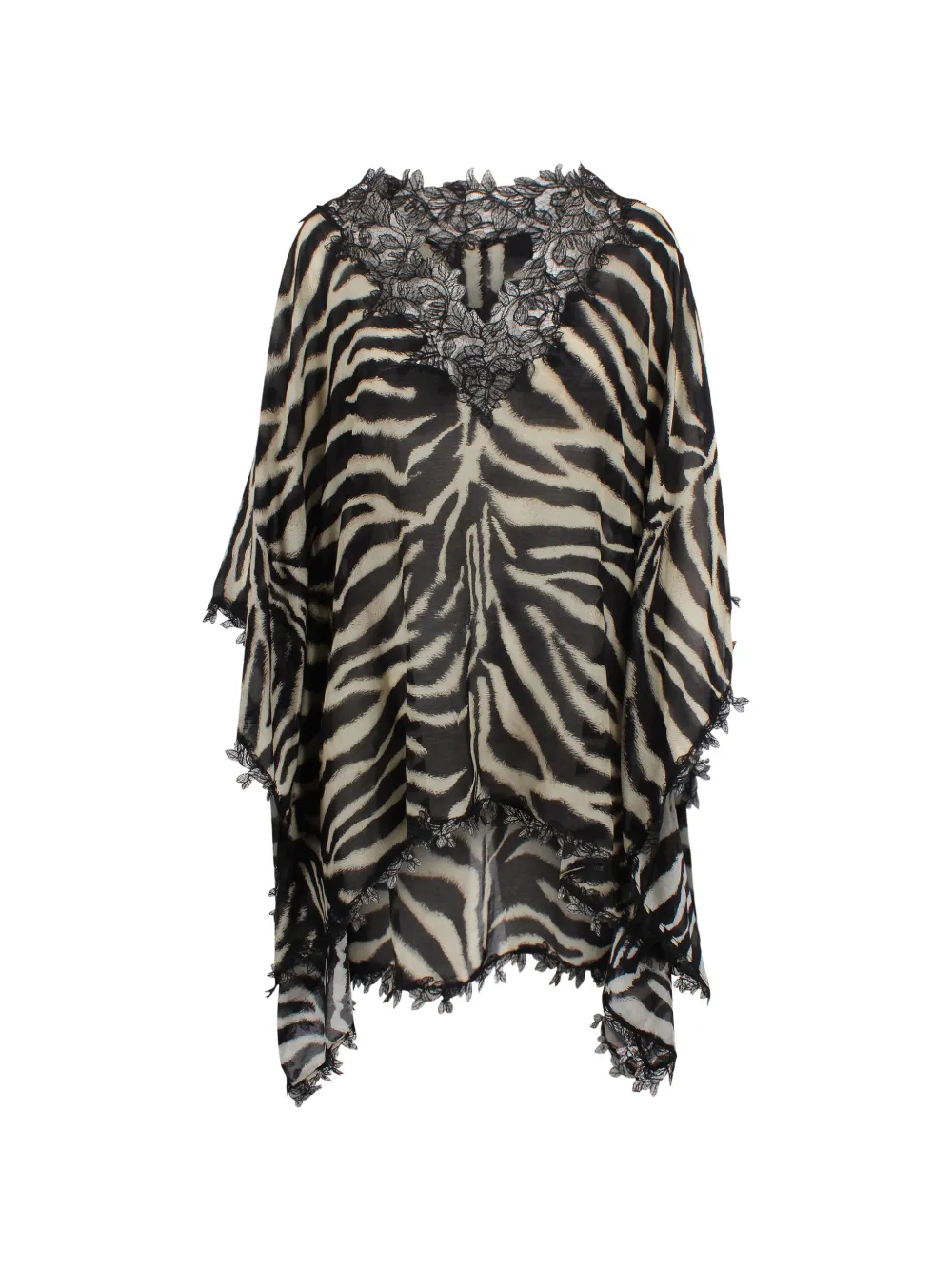 Ermanno Scervino Zebra Lace Dress In Multi