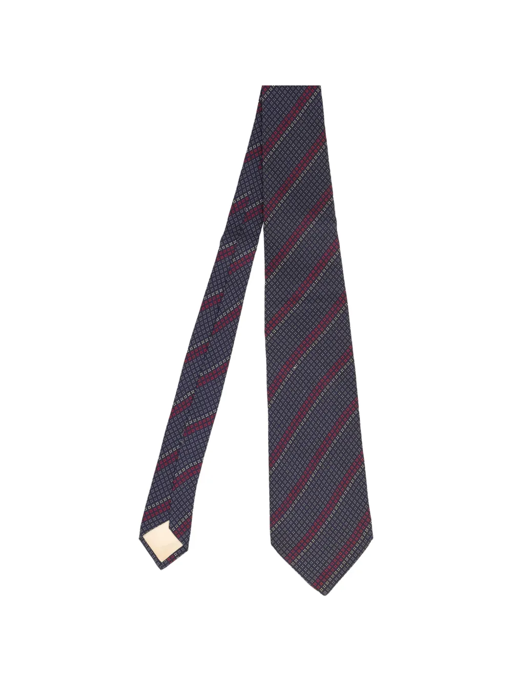 Saint Laurent Pre-Owned striped tie - Blu