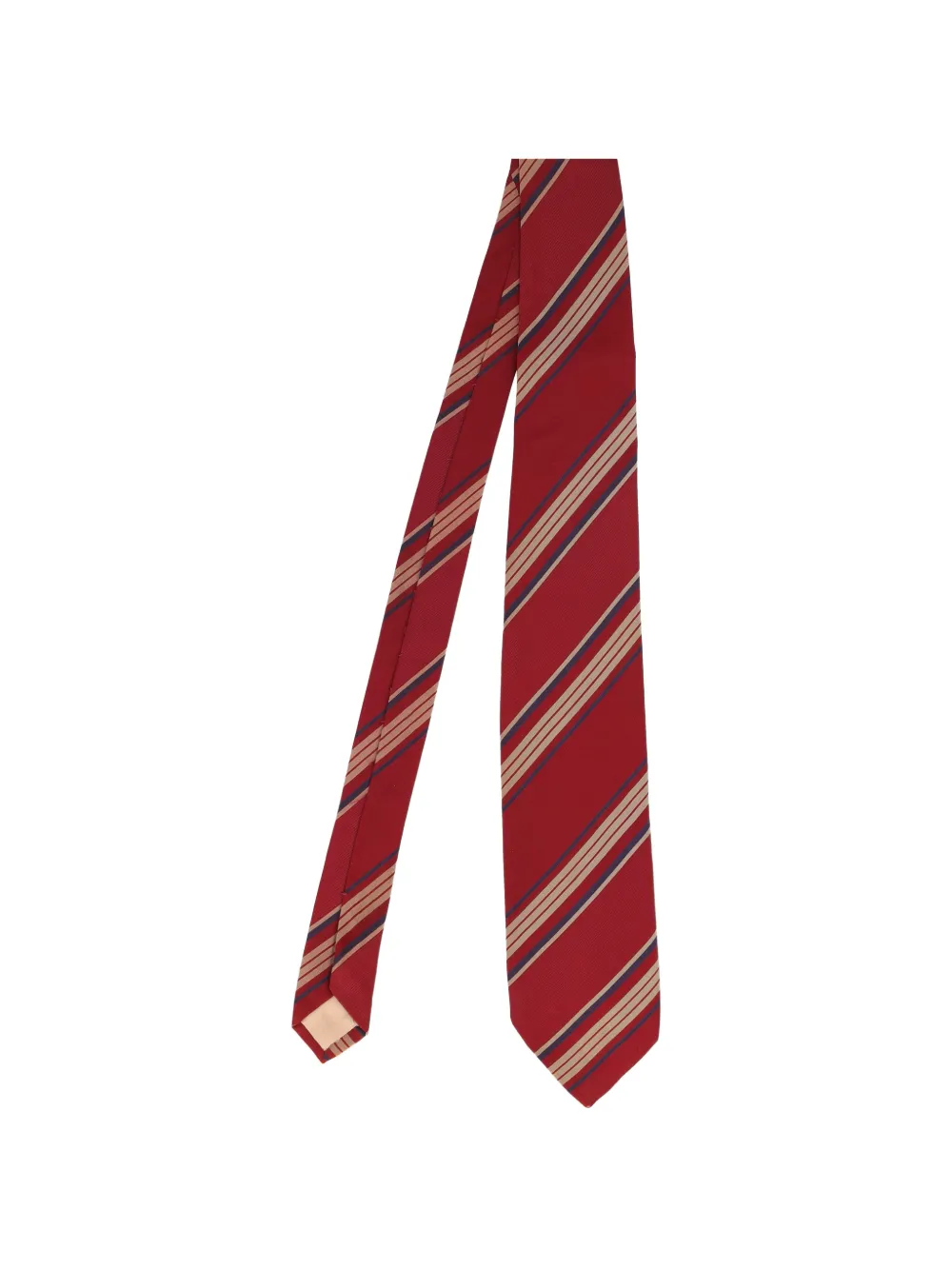 CHANEL Pre-Owned patterned silk tie - Rosso